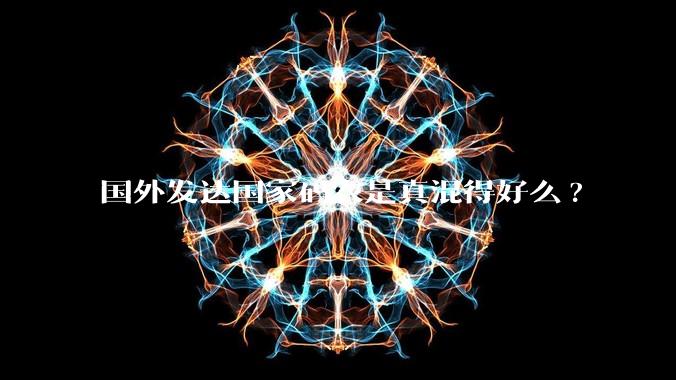 国外发达国家码农是真混得好么?